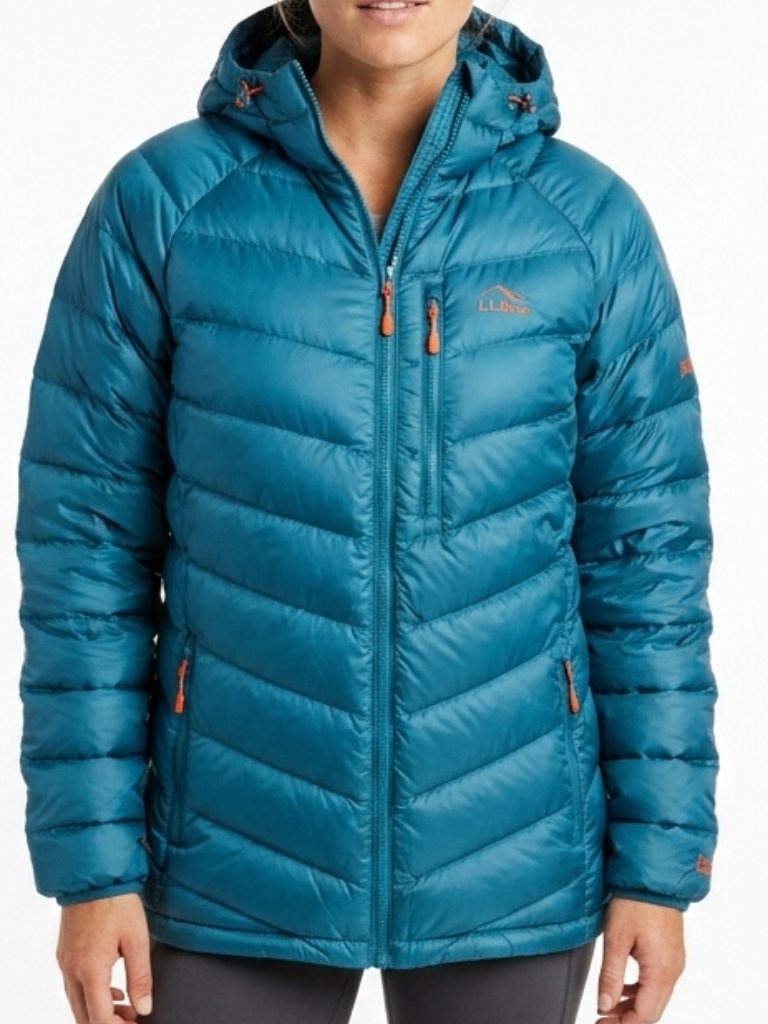 Nwt Ll Bean Ultralight 850 Down Hooded Women's Xl Tall Teal Jacket